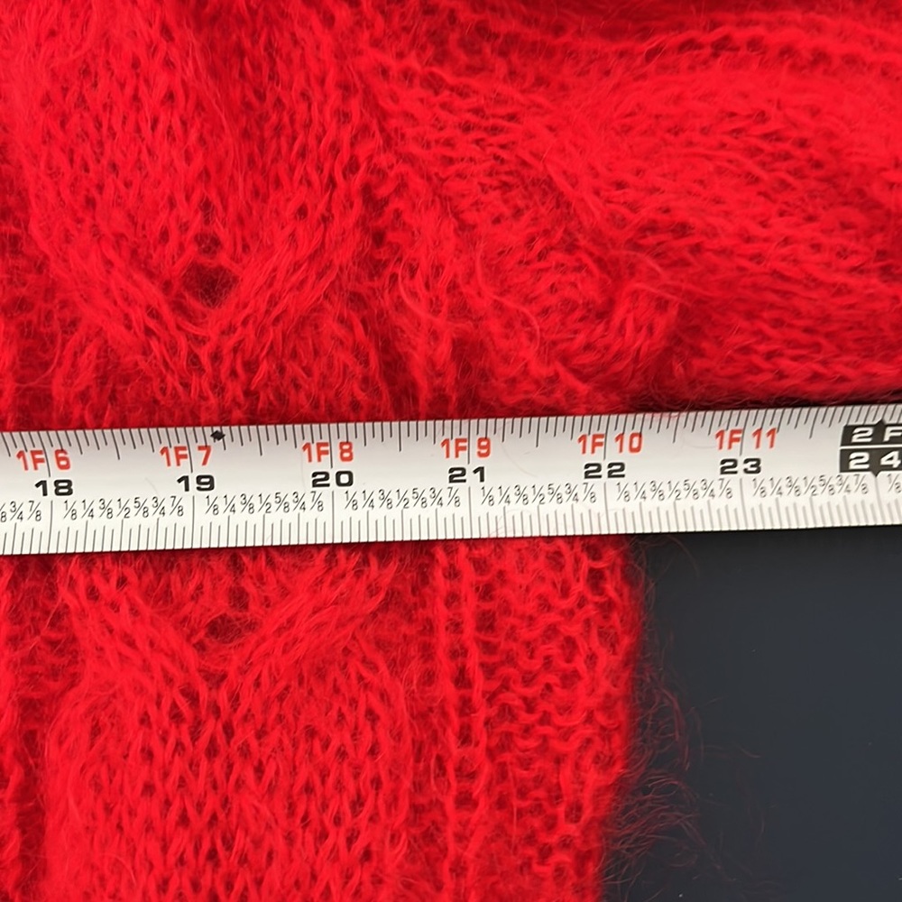 United Colors of Benetton 80% Mohair Cardigan Sweater - Picture 7 of 8